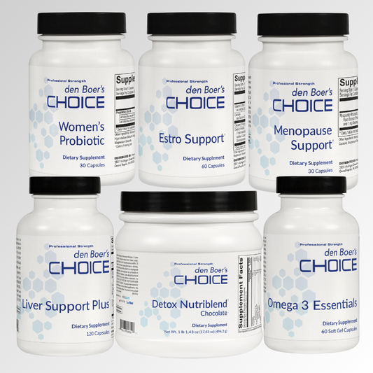 Menopause Bundle – A comprehensive supplement bundle supporting hormone balance, detoxification, and overall wellness during menopause.