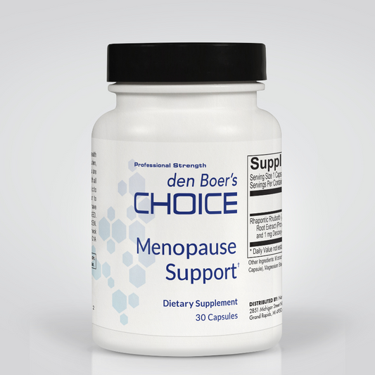 Menopause Support supplement for reducing hot flashes, balancing hormones, and supporting mood during menopause.