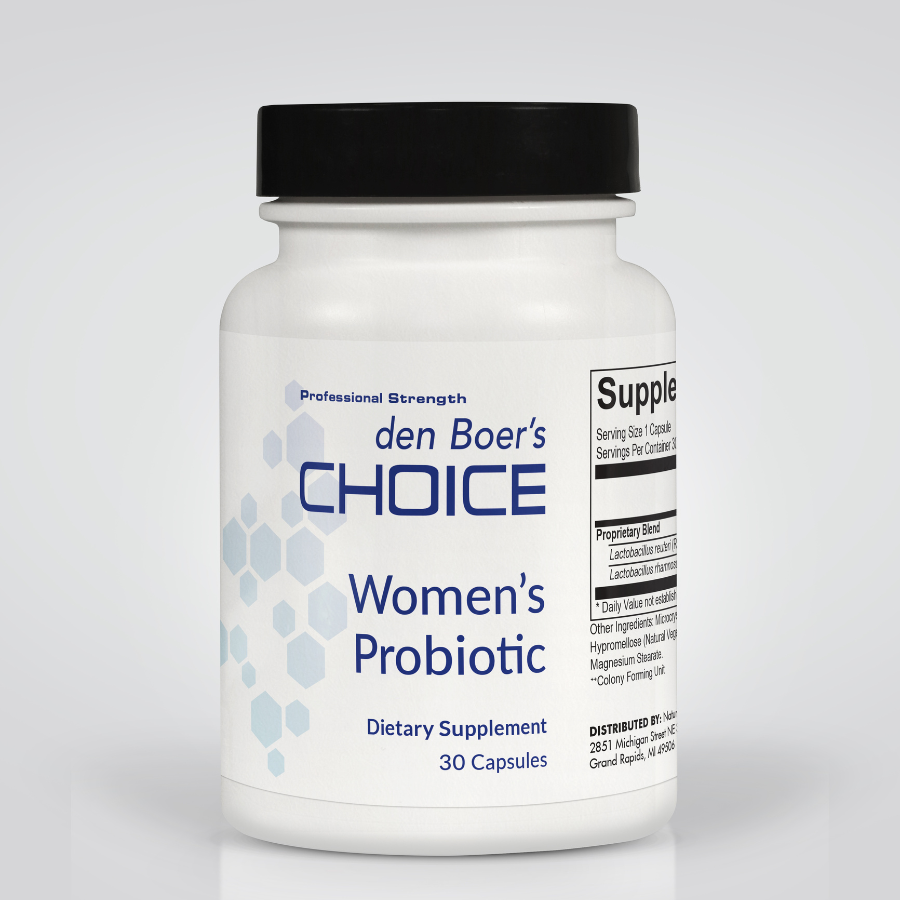 Women’s Probiotic supplement for vaginal health, urogenital support, and maintaining a balanced vaginal microflora.